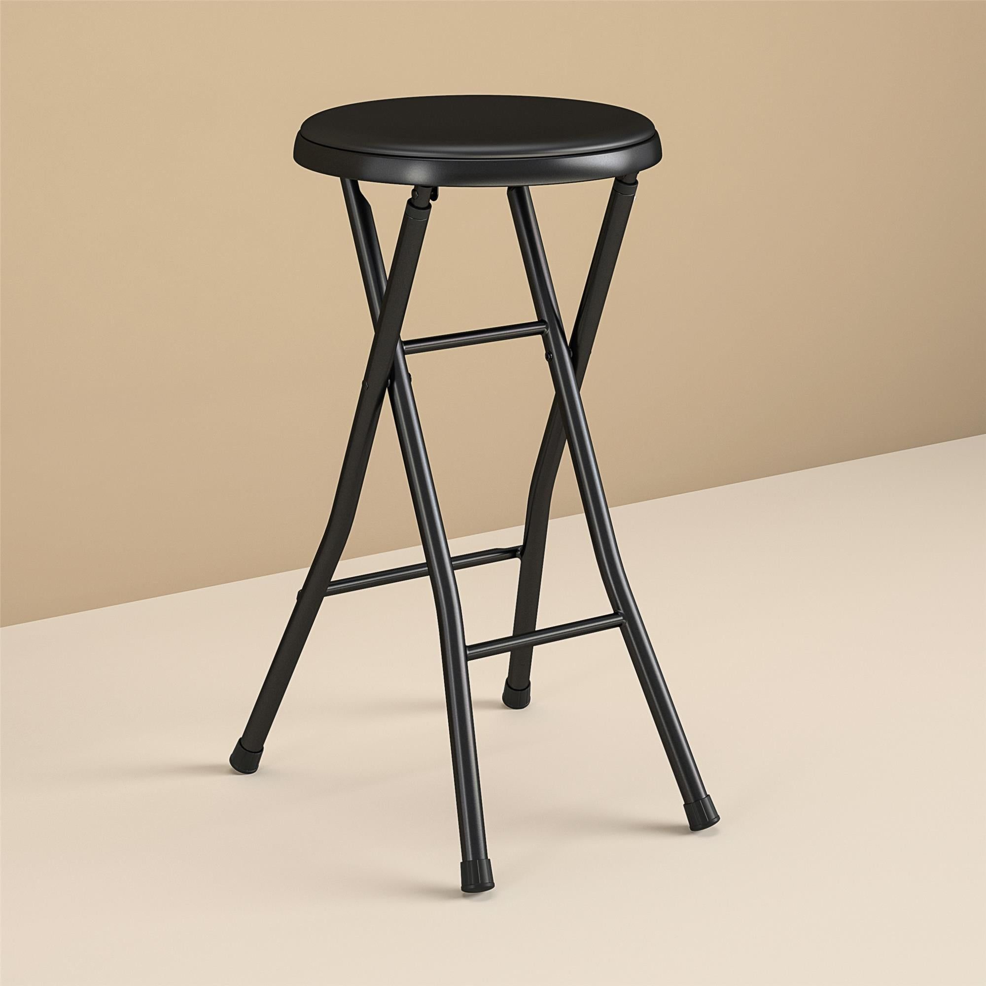 d0102x3wu17.jpg Folding Metal Stool, Black - Image 1