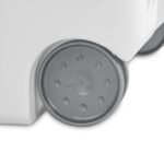 Wheeled Hamper, Plastic Laundry Hamper with Handle for Easy Transport, White - Image 3