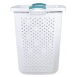 Durable Plastic Laundry Hamper – White, 2.5 Bushel Capacity - Image 3