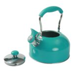 Compatible Stovetop Kettle, Stainless Steel Turquoise, 8.30 x 7.20 x 8.70 inches - Image 4