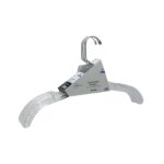 (5 pack) Dress Hanger, 4 Pack, Adult, Crystal Clear Plastic, Swivel Neck - Image 2