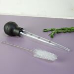 (4 pack) Plastic 10.8" Meat Baster with Cleaning Brush Features Dual Measurement Marks 1 ounce Volume - Image 5