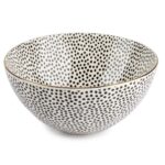(2 pack) Large Stoneware Bowl, Dot Collection - Image 2
