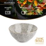 (2 pack) Large Stoneware Bowl, Dot Collection - Image 6