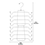 (2 pack) Folding Tank Top & Bra Hanger for Adult, Heavy Duty Metal, Space Saving - Image 3