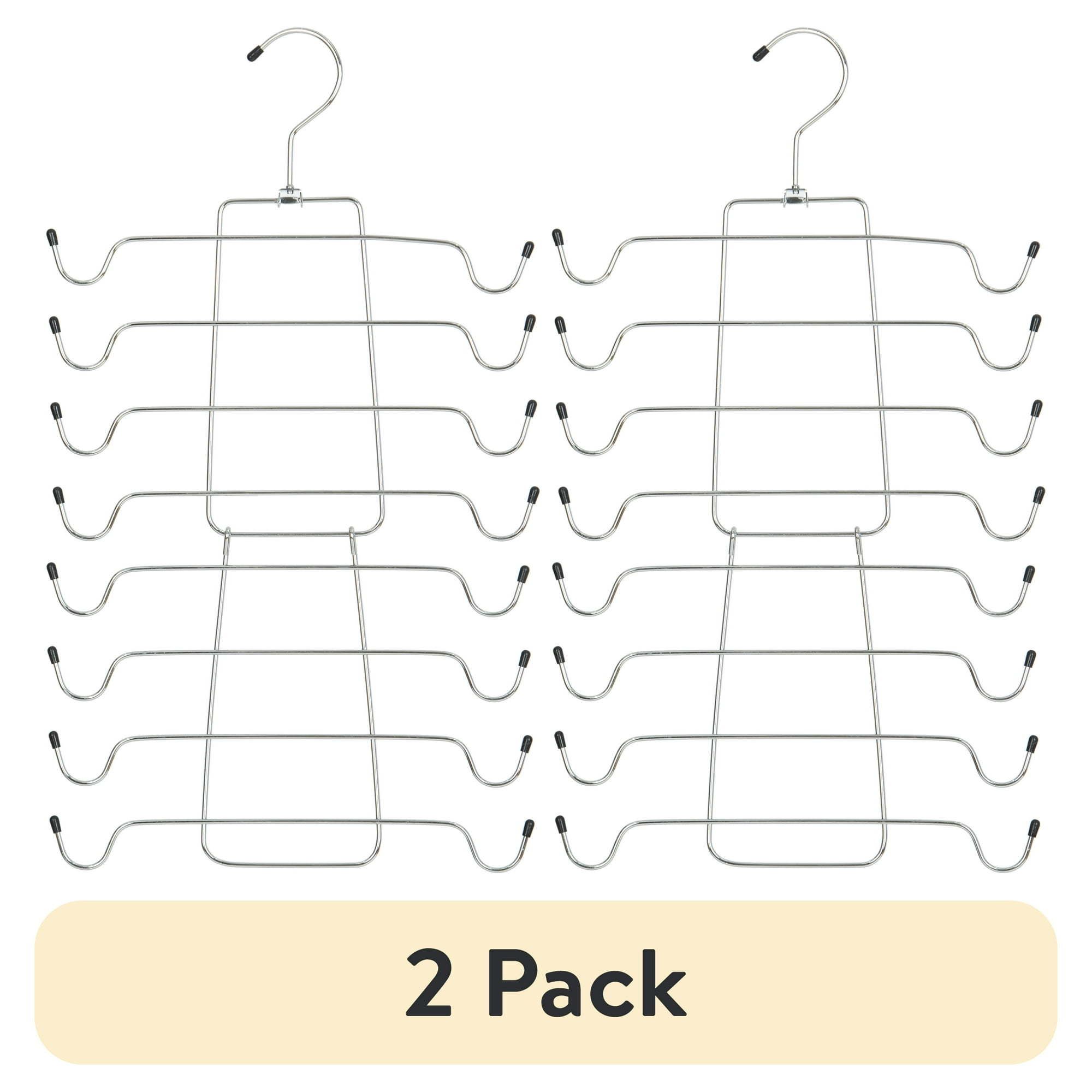 d0102x3yjtg.jpg (2 pack) Folding Tank Top & Bra Hanger for Adult, Heavy Duty Metal, Space Saving - Image 1