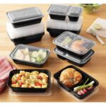 60 Piece Meal Prep Food Storage Containers, 15Pack 1L plus 15Pack 900ml - Image 2