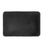 2 Piece Gray Faux Rabbit Fur Bath Rug Set, 17" x 24 & 20" x 30" - Image 5