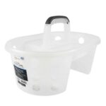 (3 pack) Portable Shower Caddy Frosty Plastic - Image 2