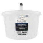 (3 pack) Portable Shower Caddy Frosty Plastic - Image 3