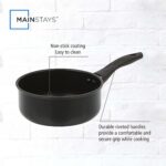 2 qt Non-Stick Aluminum Saucepan, Black - Image 3