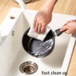 2 qt Non-Stick Aluminum Saucepan, Black - Image 4