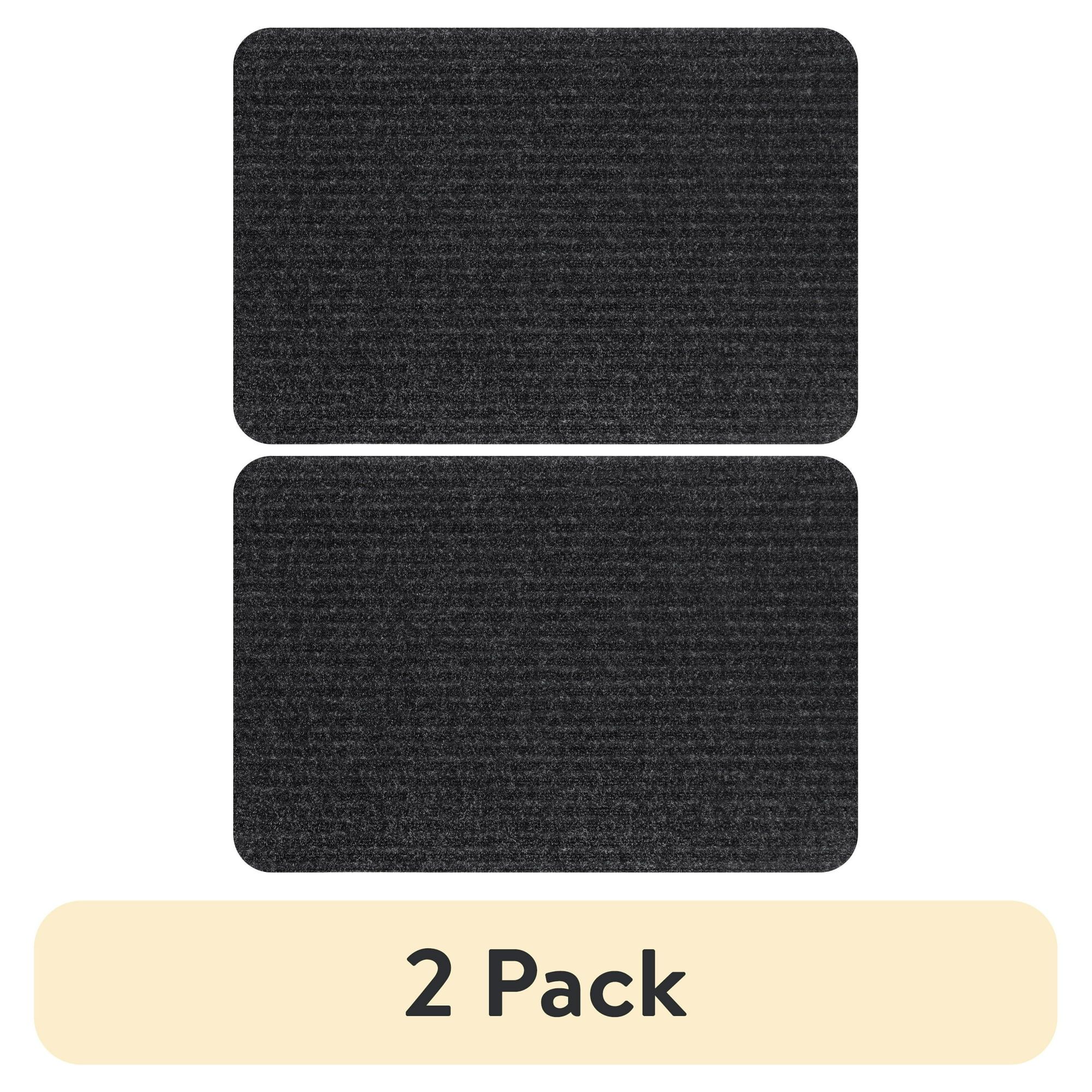 d0102x3yxwa.jpg (2 pack) Tri-Rib Doormat, 20" x 30", Charcoal - Image 1