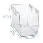 Small Clear Plastic Closet Stackable Bin with Latches, Adult Size - Image 3