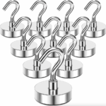 10 Pack Dia Strong Magnetic Hook Hanger N52 Neodymium Clamping Magnet Hooks USA - Image 3