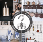 10 Pack Dia Strong Magnetic Hook Hanger N52 Neodymium Clamping Magnet Hooks USA - Image 4