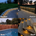 16-Pack Solar Deck Lights (Warm White) | Waterproof LED Outdoor Step & Fence Lighting for Yard & Patio - Image 38