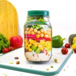BPA-Free Salad-to-Go Container with Side Opening | Leak-Proof Layered Meal Prep Jar with Dressing Cup - Image 14