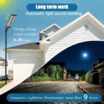 800W LED Solar Street Light (8000LM, 8500K) | Waterproof Dusk-to-Dawn Commercial Outdoor Area Lamp - Image 13