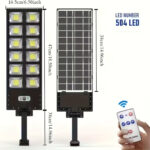 800W LED Solar Street Light (8000LM, 8500K) | Waterproof Dusk-to-Dawn Commercial Outdoor Area Lamp - Image 14
