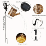 Solar Watering Can Waterfall Lights | Vintage Metal Fairy Garden Lantern Decor for Lawn & Pathway - Image 38