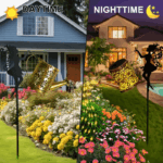 Retro Solar Watering Can Lights with Shepherd Hook | Waterproof LED Waterfall Lantern for Garden Decor - Image 5
