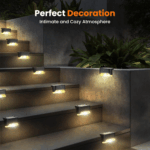 16/32-Pack Solar Deck & Step Lights (Warm White) | Waterproof Auto On/Off Outdoor Fence Lighting - Image 5