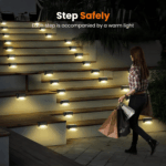16/32-Pack Solar Deck & Step Lights (Warm White) | Waterproof Auto On/Off Outdoor Fence Lighting - Image 7