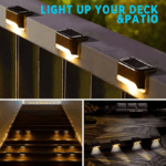 16/32-Pack Solar Deck & Step Lights (Warm White) | Waterproof Auto On/Off Outdoor Fence Lighting - Image 15