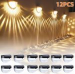 6/12-Pack Solar Fence & Wall Lights | Rechargeable Outdoor LED Security Sconce for Patio & Garden - Image 24
