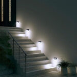 6/12-Pack Solar Fence & Wall Lights | Rechargeable Outdoor LED Security Sconce for Patio & Garden - Image 64