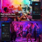 16.4ft RGB Neon LED Strip Lights | Flexible DIY Rope Light with App Control, Music Sync & Waterproofing - Image 2