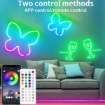 16.4ft RGB Neon LED Strip Lights | Flexible DIY Rope Light with App Control, Music Sync & Waterproofing - Image 26