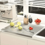 XXL Double-Sided Stainless Steel Cutting Board & Prep Tray | Multi-Use Chopping Block & Baking Mat - Image 19