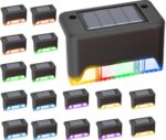 32-Pack Solar Deck Lights (Warm White) | Waterproof Auto On/Off LED Step Lights for Outdoor Fences - Image 2