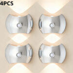 2-Pack Modern LED Motion Sensor Wall Sconce | Magnetic USB Rechargeable Light with 3 Color Modes - Image 28