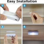 4-Pack Wireless Motion Sensor Puck Lights | USB Rechargeable LED Under-Cabinet & Stair Lighting - Image 17