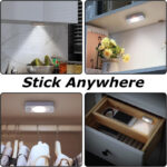 4-Pack Wireless Motion Sensor Puck Lights | USB Rechargeable LED Under-Cabinet & Stair Lighting - Image 18