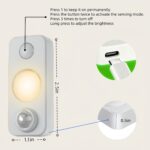 4-Pack Wireless Motion Sensor Puck Lights | USB Rechargeable LED Under-Cabinet & Stair Lighting - Image 2