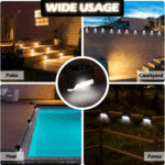 8/16/32-Pack Solar Outdoor Deck Lights | Waterproof LED Pathway & Step Lighting for Balcony & Garden - Image 54
