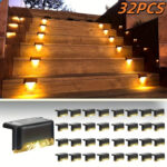 8/16/32-Pack Solar Outdoor Deck Lights | Waterproof LED Pathway & Step Lighting for Balcony & Garden - Image 12