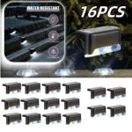 8/16/32-Pack Solar Outdoor Deck Lights | Waterproof LED Pathway & Step Lighting for Balcony & Garden - Image 40