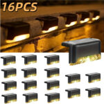 8/16/32-Pack Solar Outdoor Deck Lights | Waterproof LED Pathway & Step Lighting for Balcony & Garden - Image 23