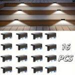 16/32-Pack Solar Deck & Stair Lights | Waterproof LED Outdoor Step Lighting for Patio, Fence & Garden - Image 63