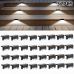 16/32-Pack Solar Deck & Stair Lights | Waterproof LED Outdoor Step Lighting for Patio, Fence & Garden - Image 33