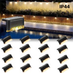 16/32-Pack Solar Deck & Stair Lights | Waterproof LED Outdoor Step Lighting for Patio, Fence & Garden - Image 53