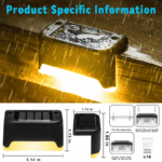16/32-Pack Solar Deck & Stair Lights | Waterproof LED Outdoor Step Lighting for Patio, Fence & Garden - Image 60
