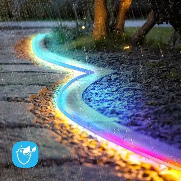 RGB LED Neon Rope Lights - 16.4/32.8 ft Flexible App-Controlled Light Strip with Music Sync - Image 8