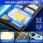 High-Brightness LED Solar Street Light - 8000LM Waterproof Dusk-to-Dawn Road Lamp - Image 20