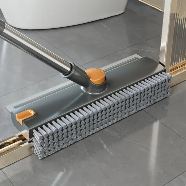 3-in-1 Stiff Bristle Floor Scrubber with Long Handle & Squeegee - Image 11